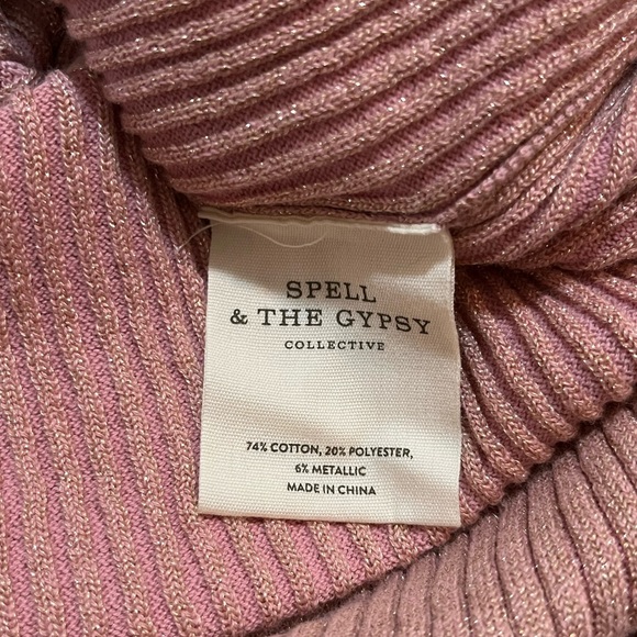 NWT Spell And The Gypsy Margot Knit Pink Mini Dress Size Small - Picture 7 of 8